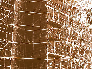 Image showing  Scaffolding vintage