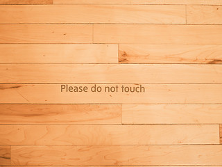 Image showing  Do not touch vintage