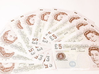 Image showing  Pound note vintage