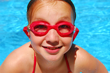 Image showing Girl child pool