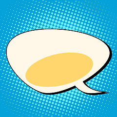 Image showing cloud comic bubble retro background for text