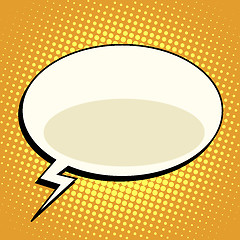 Image showing cloud comic bubble retro background for text