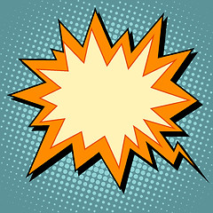 Image showing explosion comic bubble retro background for text