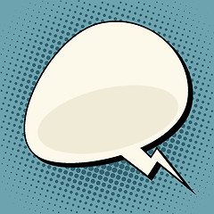 Image showing cloud comic bubble retro background for text