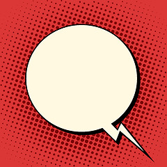 Image showing cloud comic bubble retro background for text