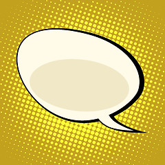 Image showing cloud comic bubble retro background for text