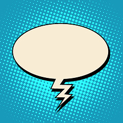 Image showing cloud comic bubble retro background for text