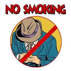 Image showing sign Smoking ban