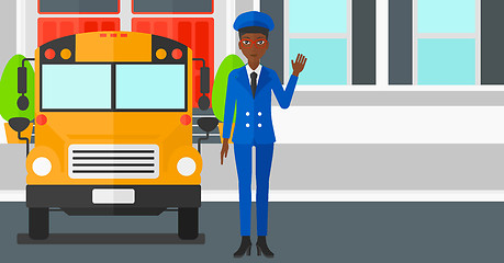 Image showing School bus driver.