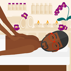 Image showing Man recieving massage.