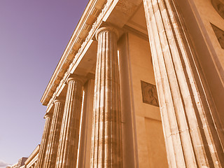 Image showing Brandenburger Tor Berlin vintage