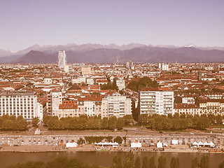 Image showing Turin view vintage