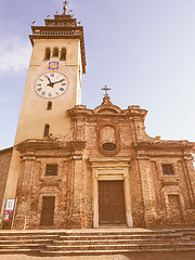 Image showing San Giorgio church in Chieri vintage