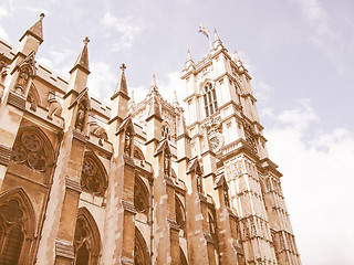 Image showing Westminster Abbey vintage