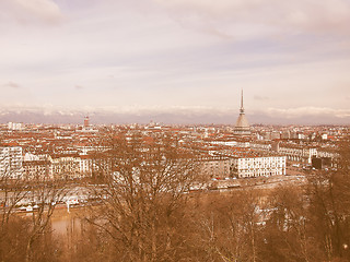 Image showing Turin view vintage