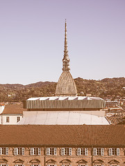 Image showing Mole Antonelliana Turin vintage