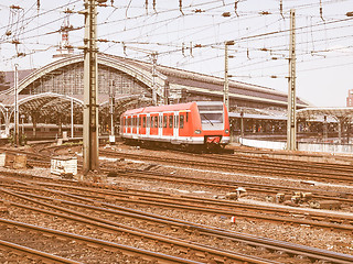 Image showing Trains in station vintage