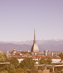 Image showing Turin view vintage