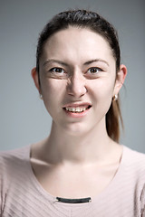 Image showing portrait of disgusted woman