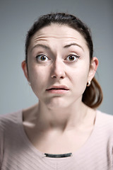 Image showing portrait of disgusted woman