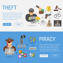 Image showing Piracy and Theft Banners