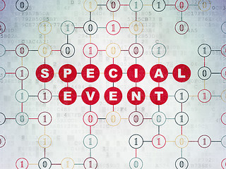Image showing Business concept: Special Event on Digital Paper background