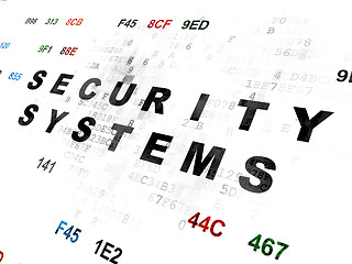 Image showing Security concept: Security Systems on Digital background