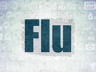 Image showing Healthcare concept: Flu on Digital Paper background