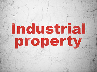 Image showing Law concept: Industrial Property on wall background