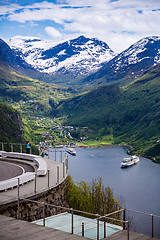 Image showing Geiranger fjord, Norway.