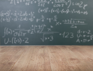 Image showing Mathematical formula on chalkboard