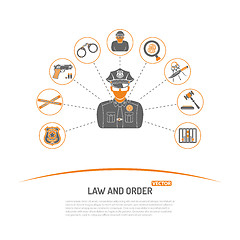 Image showing Law and Order Concept