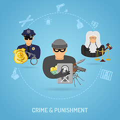 Image showing Crime and Punishment Concept