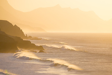 Image showing La Pared beach, Fuerteventura, Canary Islands, Spain