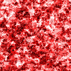 Image showing Digital abstract background with red blots