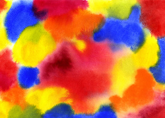 Image showing Bright abstract watercolor background