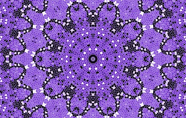 Image showing Bright lilac mosaic pattern