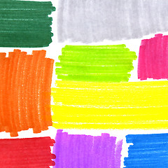 Image showing Abstract background with bright color spots