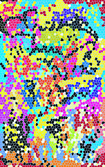 Image showing Bright abstract mosaic background