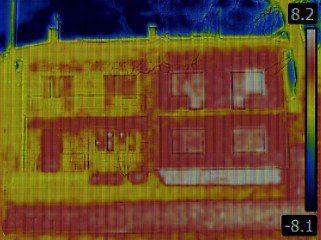 Image showing Semi Detached House Infrared