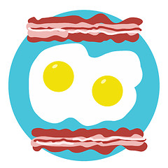 Image showing Bacon and Eggs