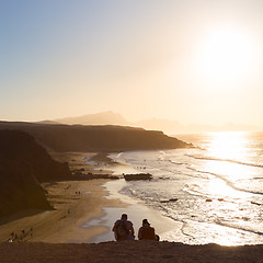 Image showing La Pared beach, Fuerteventura, Canary Islands, Spain