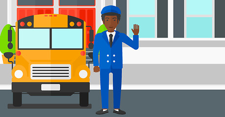 Image showing School bus driver.