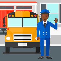 Image showing School bus driver.