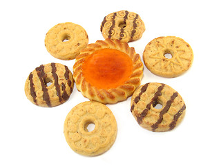 Image showing biscuits and tart