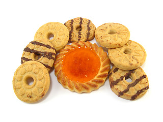 Image showing biscuits and tart