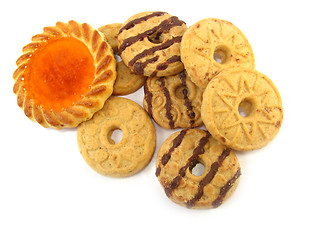 Image showing biscuits and tart