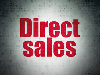 Image showing Marketing concept: Direct Sales on Digital Paper background