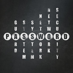 Image showing Protection concept: Password in Crossword Puzzle