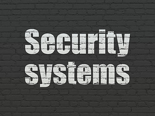 Image showing Protection concept: Security Systems on wall background